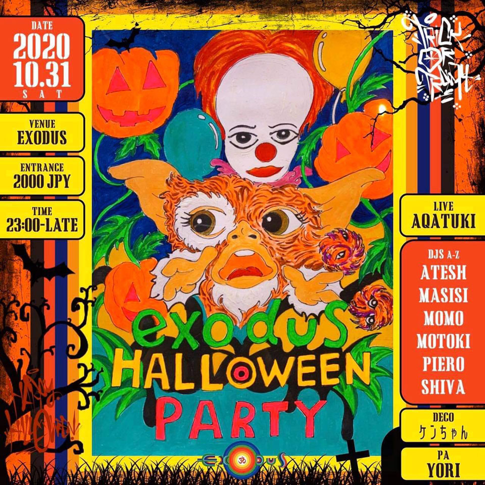 20.10.31 Sat. exodus HALLOWEEN PARTY